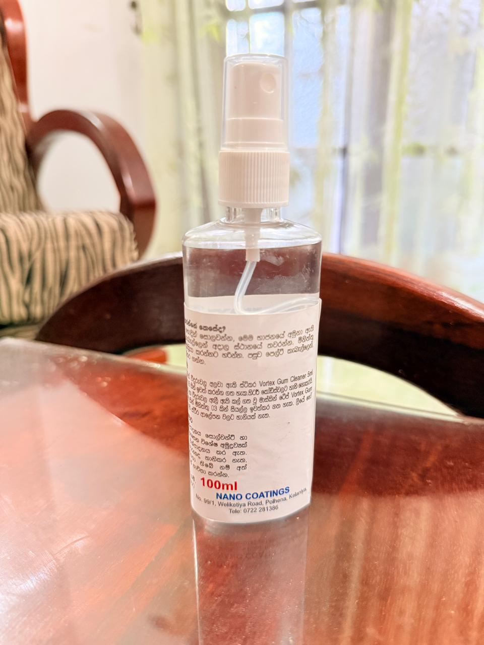 සියළුම වර්ගයේ ගම් ඉවත් කරන්නා Vortex Gum Cleaner 100ml - Image 3