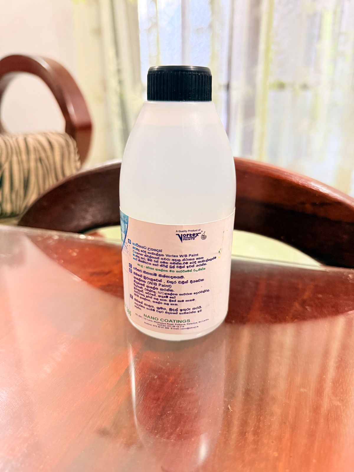 අනවශ්ය වතුරෙන් දියවෙන ආලේපන ඉවත් කරන්නා Vortex W/B Paint Cleaner 250ml - Image 2
