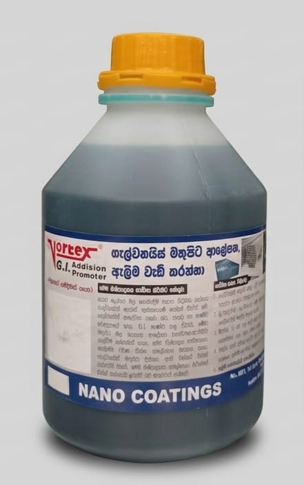 ගැල්වනයිස් මතුපිට, තීන්ත ආලේපන කල පසු වැඩිකලක් රඳාපවතීම වැඩිකරයි Vortex G.I. Addision Promoter 1L - Image 3